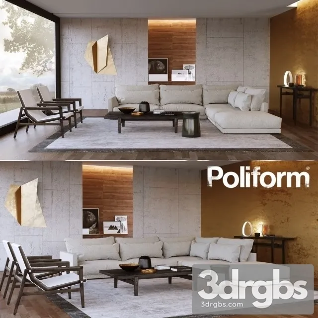 Bristol Poliform Sofa 01 3D Model Download Bristol Poliform Sofa 01 3D Model Download