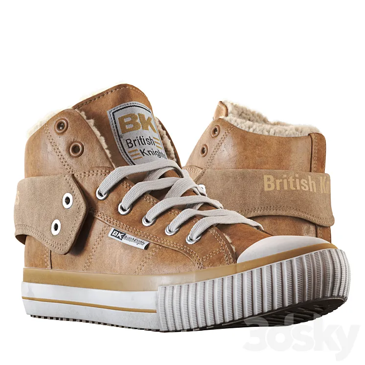 British Knights Roco Brown (Corona) 3D Model Free Download