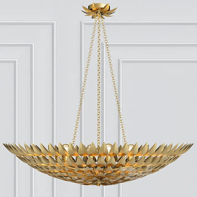 Broche 8-Light Chandelier 3D Model
