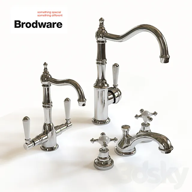Brodware chrome faucets 3D Model