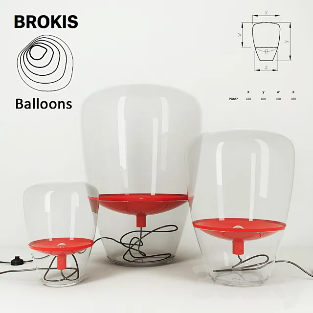 Brokis Balloons 3D Model Brokis Balloons 3D Model