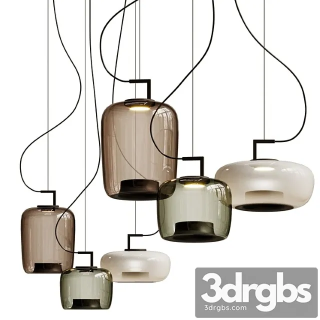 Brokis brokisled glass pendant lamp double Brokis brokisled glass pendant lamp double