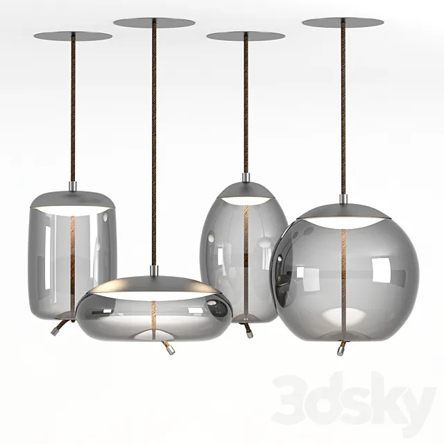 Brokis Knot Pendant Lamps 3D Model