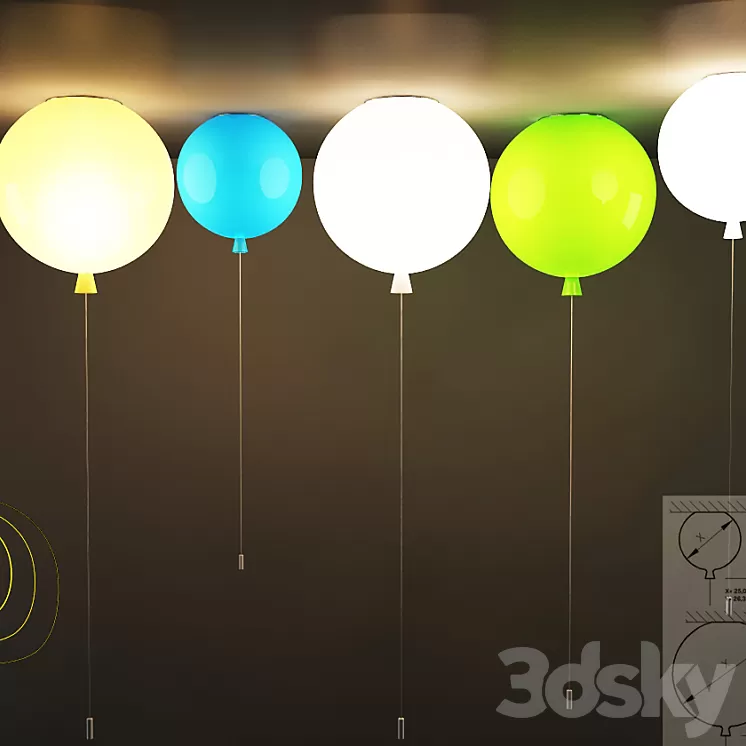 BROKIS MEMORY PENDANT LAMP 3D Model