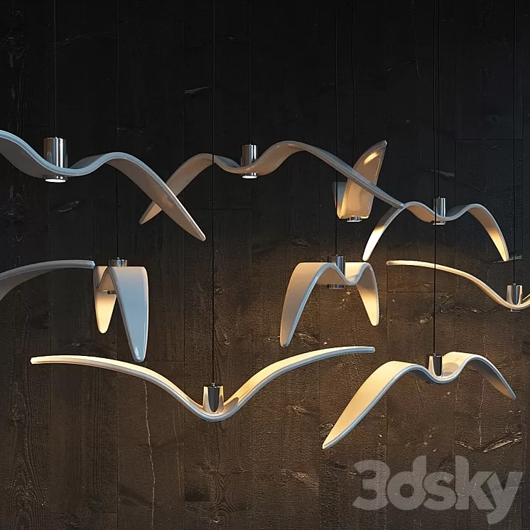 Brokis Night Birds 3D Model Brokis Night Birds 3D Model