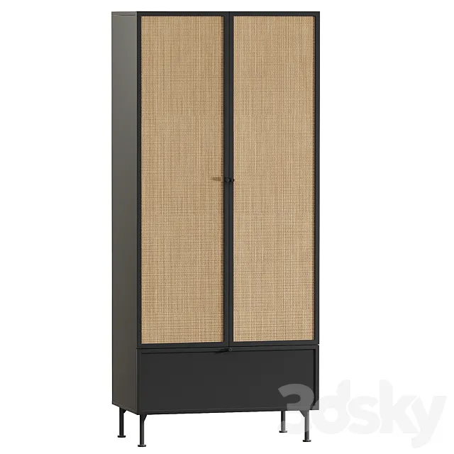 Bronte Swing cabinet Bronte-2 Black 3D Model Bronte Swing cabinet Bronte-2 Black 3D Model