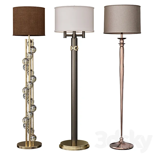 Bronx Floor Lamp by Pieter Adam 3D Model
