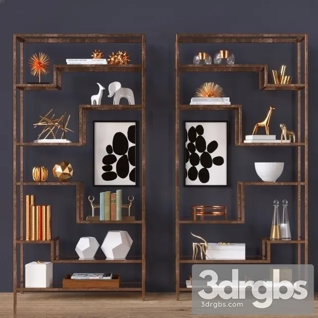 Bronze Decorative Set 3D Model Download Bronze Decorative Set 3D Model Download