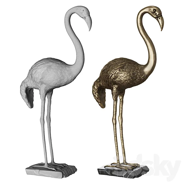 Bronze Heron Samargue by Marie Martin 3DModel Bronze Heron Samargue by Marie Martin 3DModel