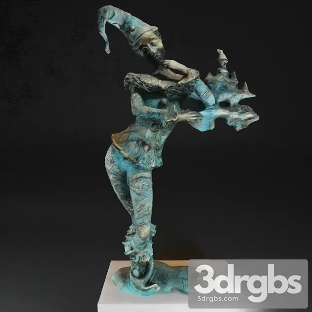 Bronze Statue 01 3D Model Download