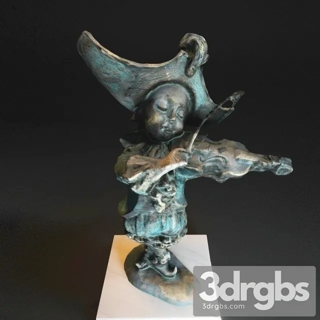 Bronze Statue 02 3D Model Download