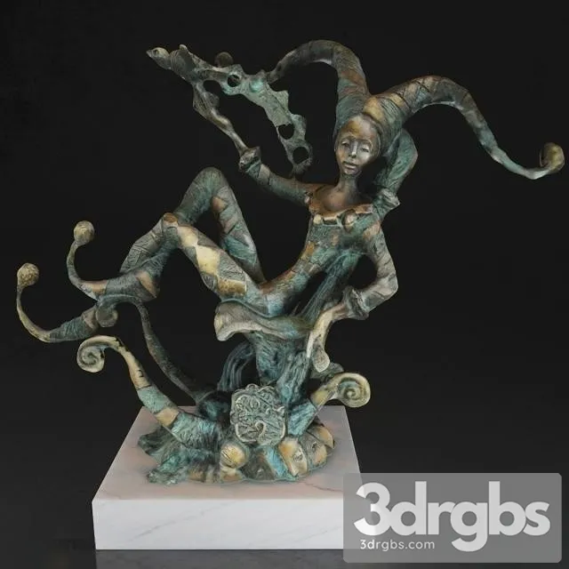 Bronze Statue 03 3D Model Download