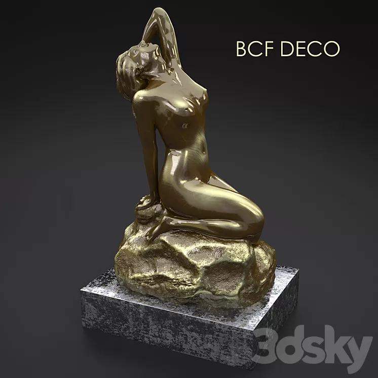 Bronze statue 3D Model