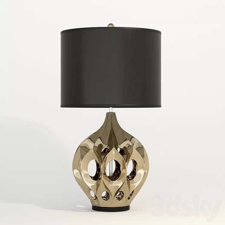 Bronze Table Lamp 3D Model