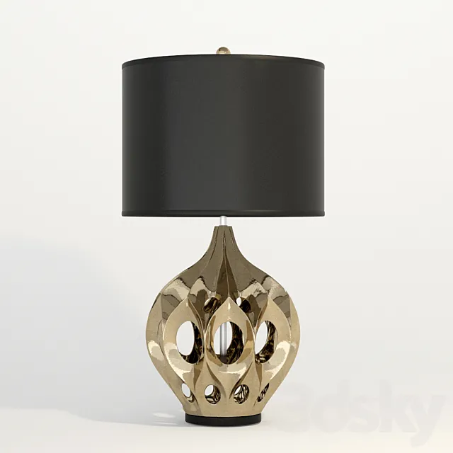 Bronze Table Lamp 3DModel