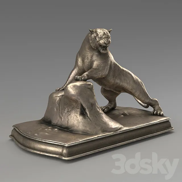 Bronze tiger 3D Model Bronze tiger 3D Model