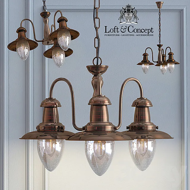 Bronzel Pendant 3 Suspension 3DModel Bronzel Pendant 3 Suspension 3DModel