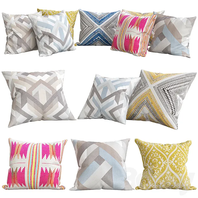 Brookhaven throw pillow 3D Model Brookhaven throw pillow 3D Model