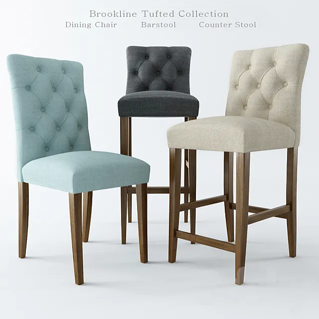 Brookline Tufted Collection 3DModel