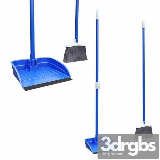 Broom dustpan set 3D Model Download