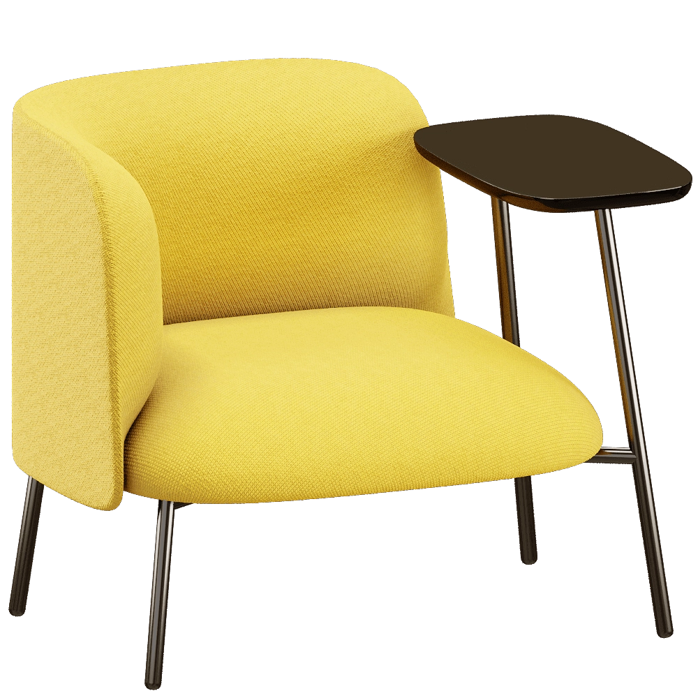 Bross – Lounge armchair with table SIT 2100 3D Model Bross – Lounge armchair with table SIT 2100 3D Model