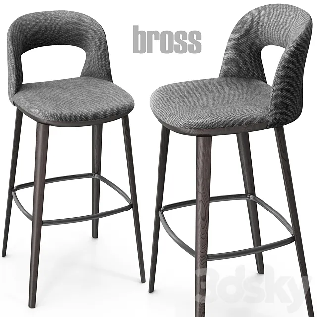 Bross Path 1566 barstool 3DModel