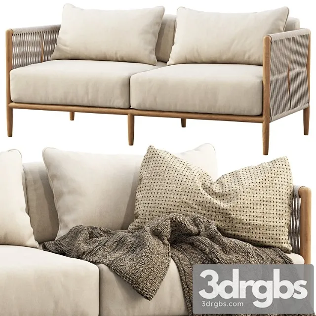 Brown jordan maldives loveseat sofa 2 3D Model Download Brown jordan maldives loveseat sofa 2 3D Model Download