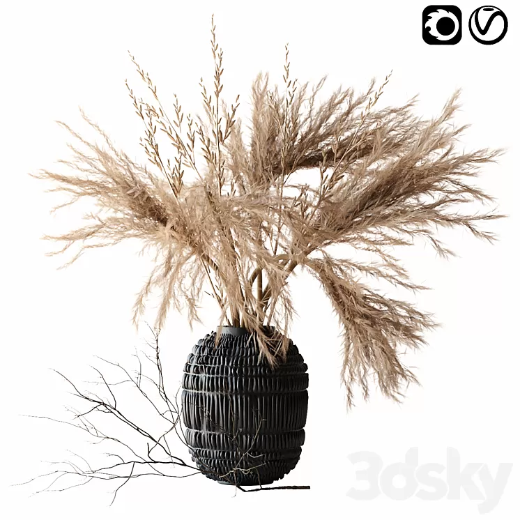 Brown pampas 3D Model