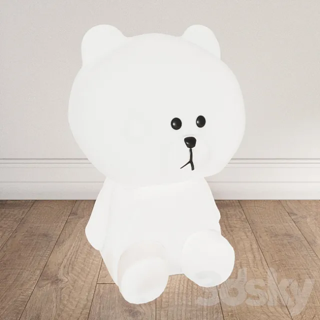 Brown XL Lamp 3D Model