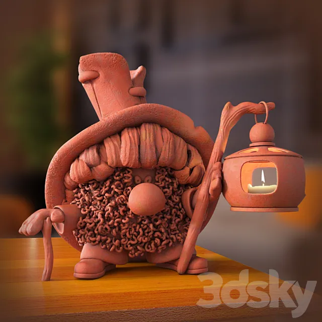 Brownie-candlestick 3DModel Brownie-candlestick 3DModel