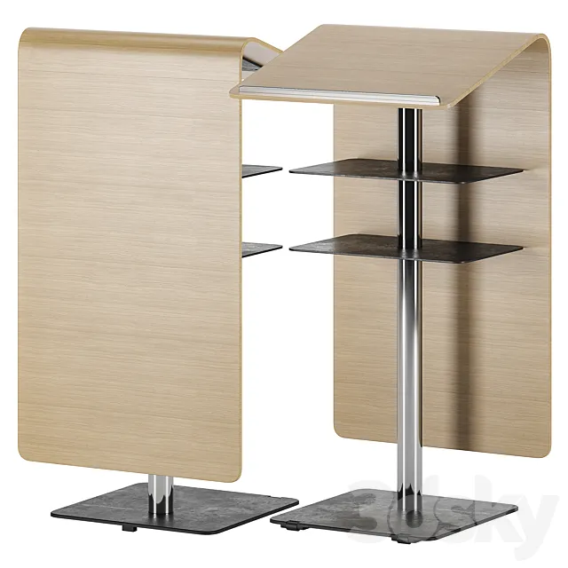 Brunner A-Pult stand 3D Model Brunner A-Pult stand 3D Model