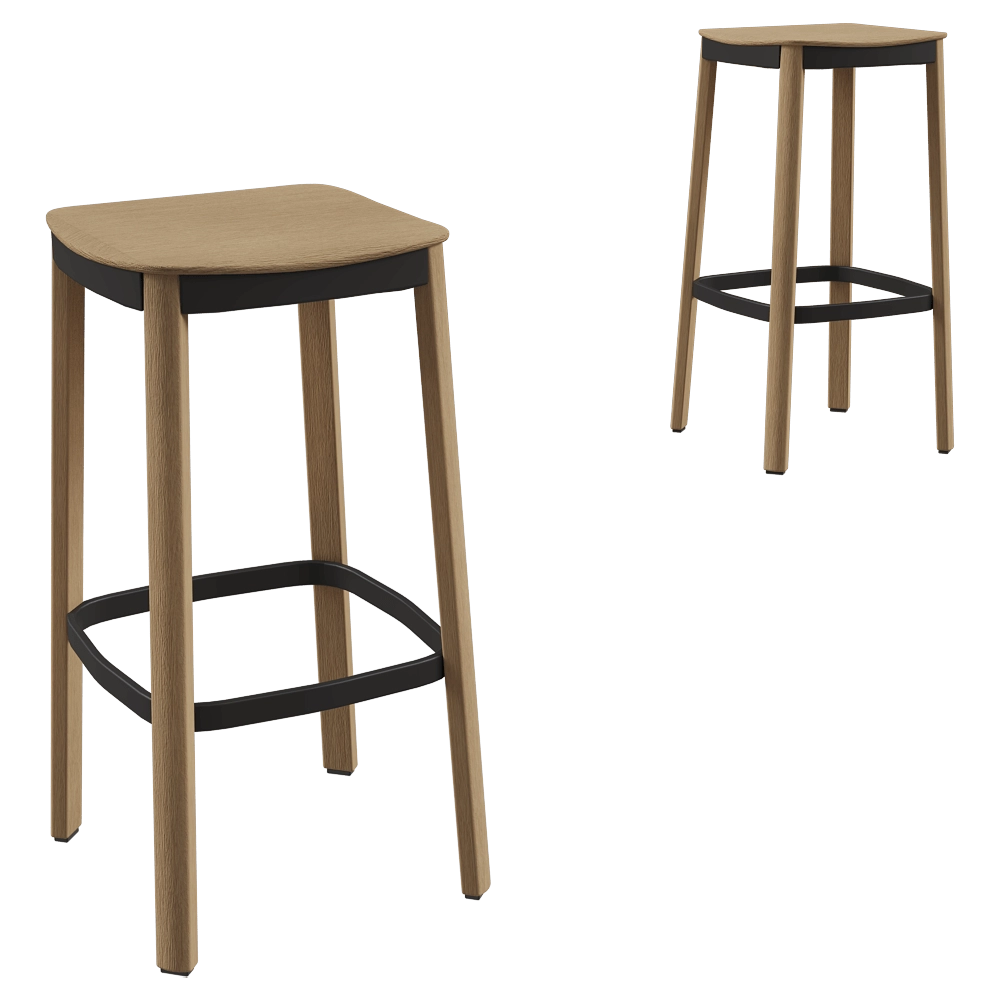 Brunner – Barstool nate 3D Model Brunner – Barstool nate 3D Model