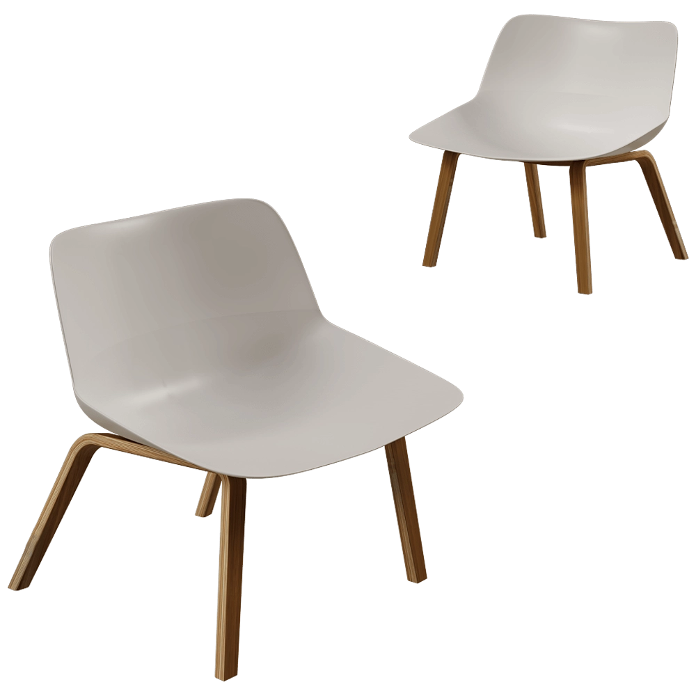 Brunner – Lounge chair Crona light 3D Model