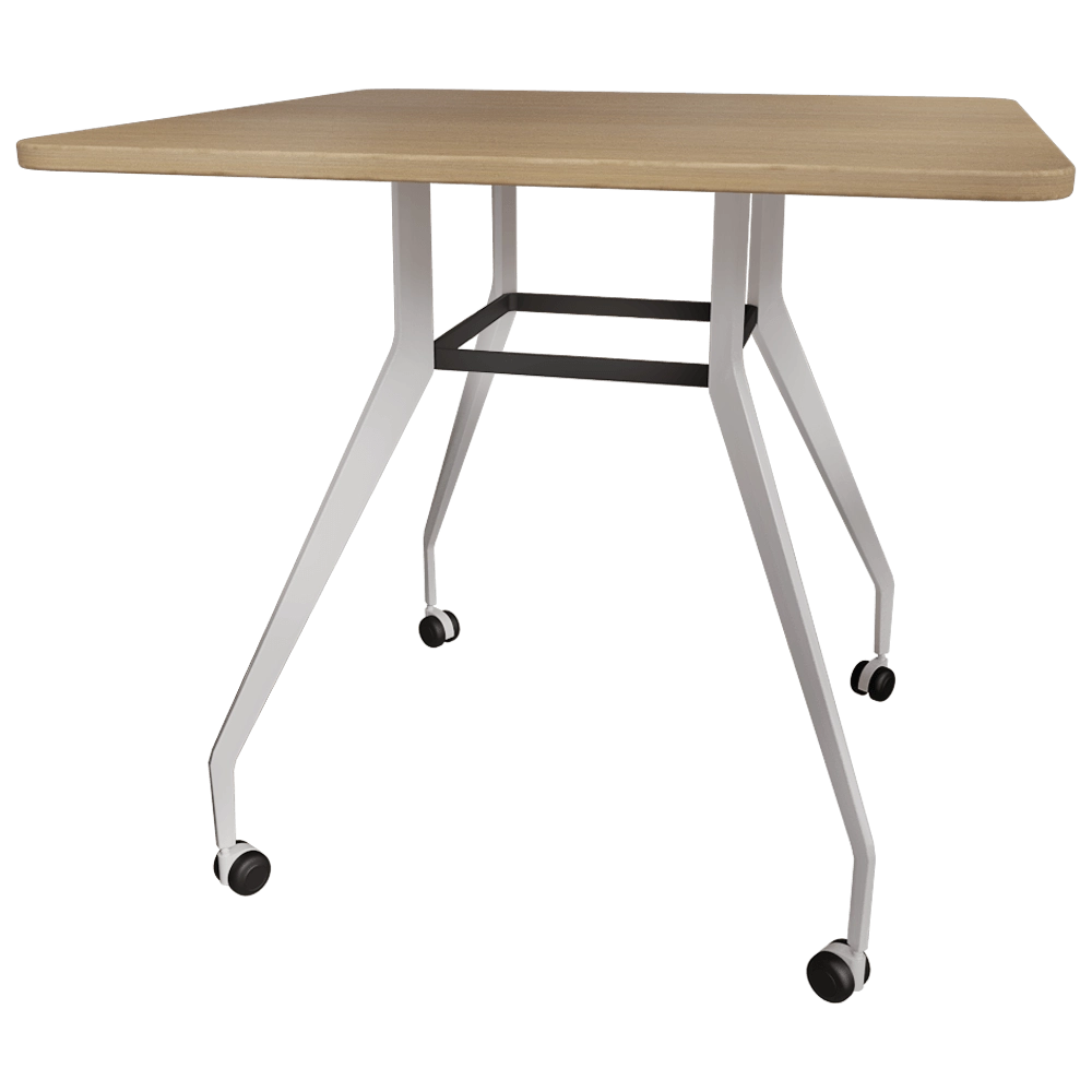 Brunner – Mobile standing table team 3D Model Brunner – Mobile standing table team 3D Model