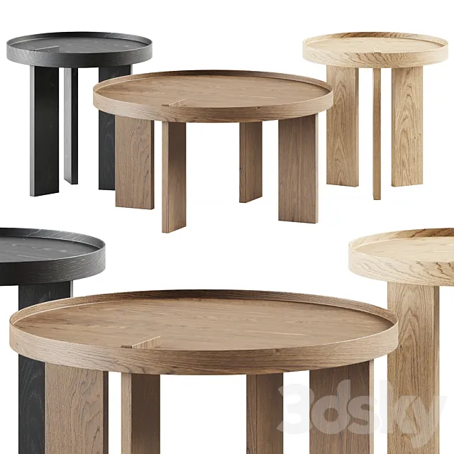 Bruno Coffee Table by TemaHome _ Wooden table 3D Model Bruno Coffee Table by TemaHome _ Wooden table 3D Model