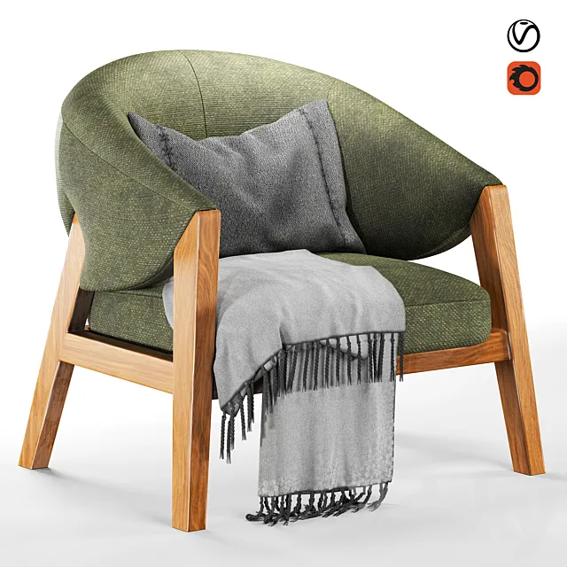 bruno moinard apora armchair 3D Model bruno moinard apora armchair 3D Model