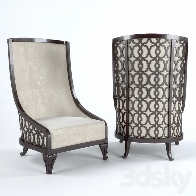 bruno zampa armchair 3D Model bruno zampa armchair 3D Model