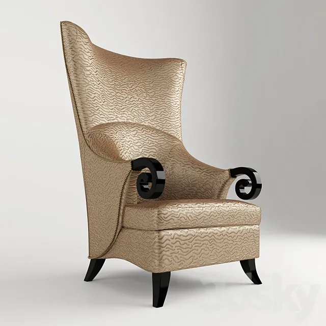 Bruno Zampa ARMCHAIR Avantgarde 3D Model