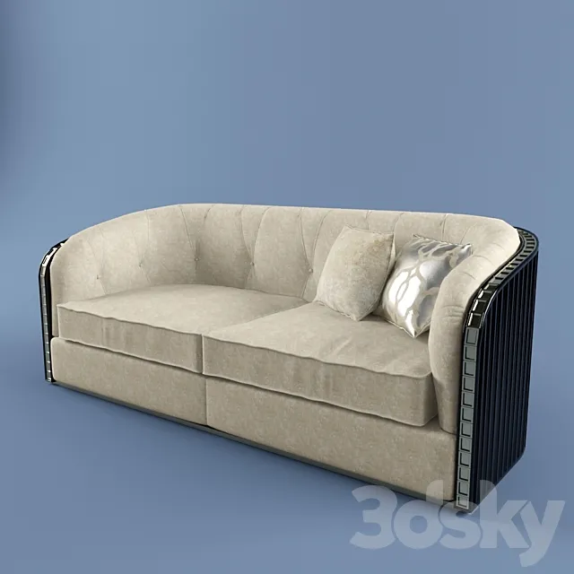 Bruno Zampa Avantgarde Bauhaus divano 3D Model