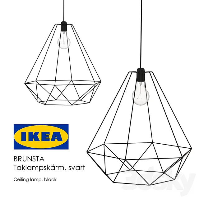 BRUNSTA IKEA lamp 3DModel BRUNSTA IKEA lamp 3DModel
