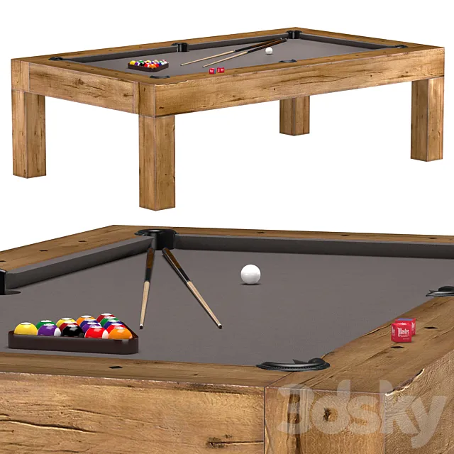 BRUNSWICK PARSONS BILLIARDS TABLE 3D Model