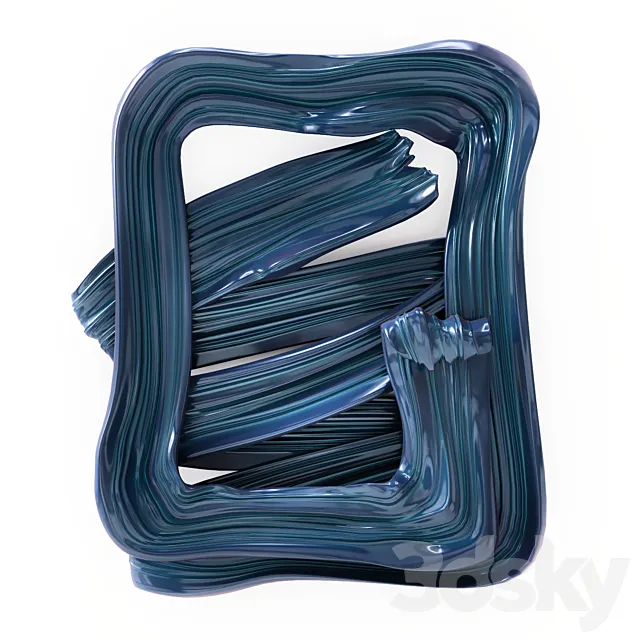 Brush Trail Art 3D Model Brush Trail Art 3D Model