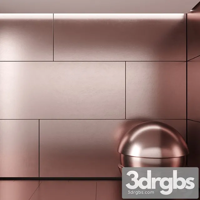 Brushed Copper 2 3D Model Download