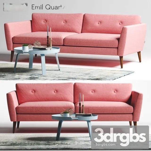 Bryght Emil Quartz Sofa 3d Model Download - 3dsky Decor Helper