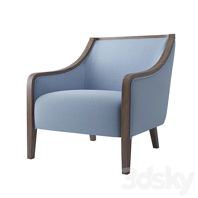 BRYN CHAIR. Crate and Barrel 3D Model