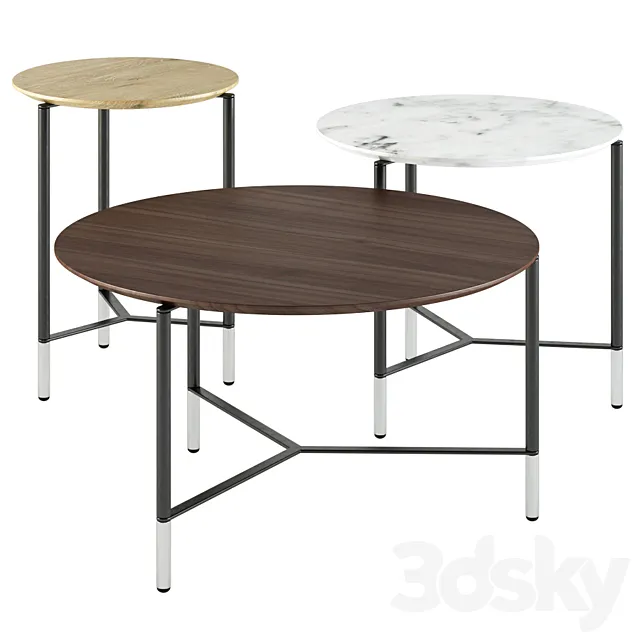B&T design _ Modest Round Coffee tables 3DModel