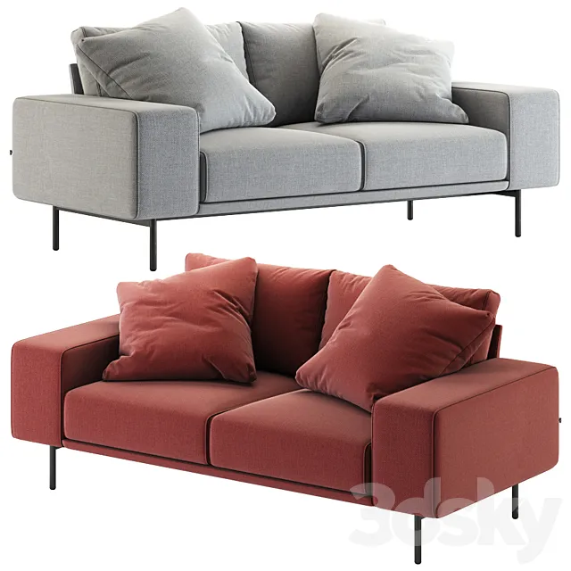 B&T design _ Piu Double Sofa 3DModel