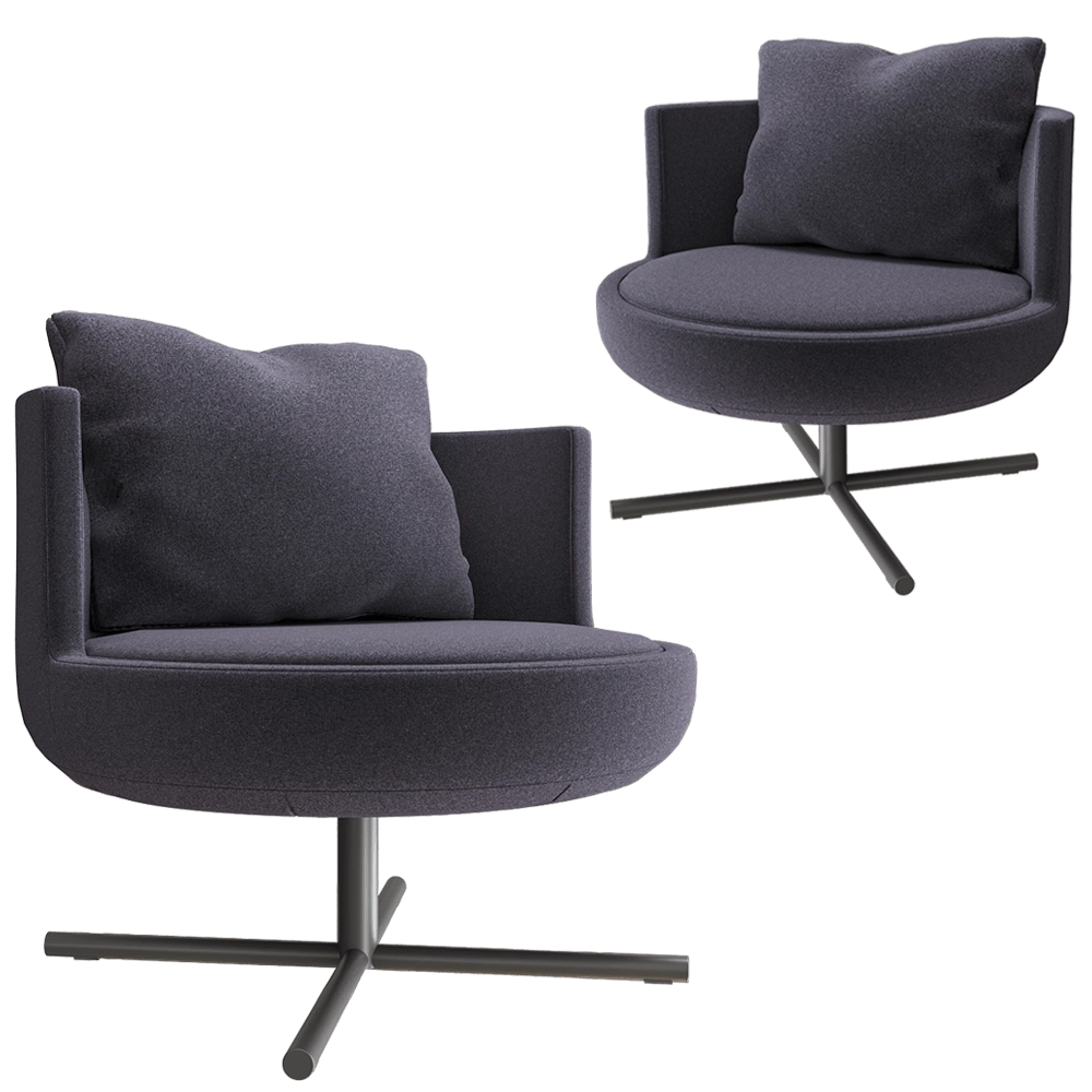 B&T Design – Armchair Round 3D Model B&T Design – Armchair Round 3D Model