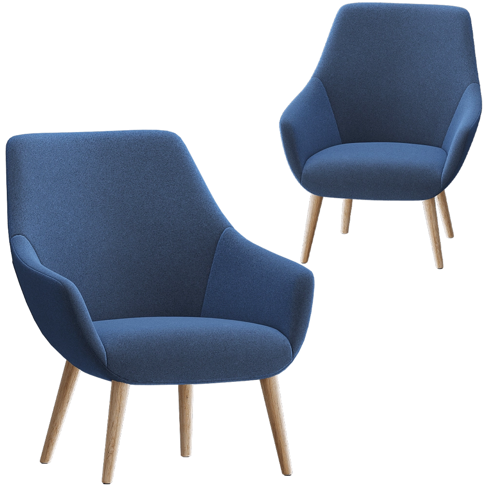 B&T Design – Lounge chair Lamy 3D Model