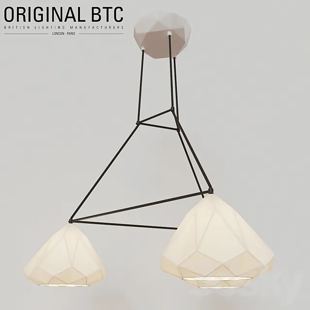 BTC Hatton 1 triangular grouping black braided cable 3DModel BTC Hatton 1 triangular grouping black braided cable 3DModel